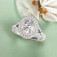 Womens 950 Platinum Oval IGI