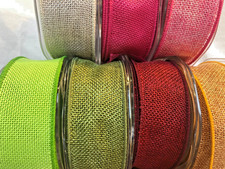 Country Hessian Wired Edge