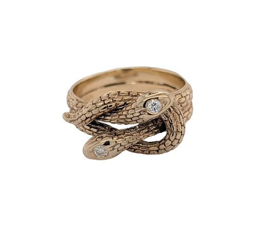 9ct gold diamond set - gold,