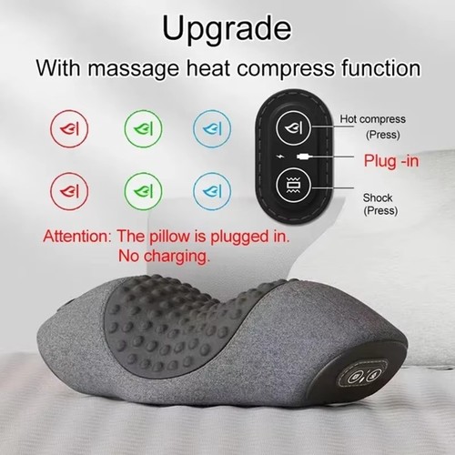 Neck massage pillow with - neck, heat