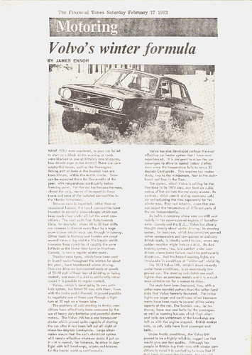 Volvo 144 winter driving - 144,
