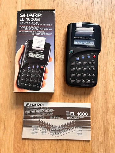 Sharp 1600b calculator - el-1600b,