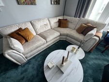 Alstons - Large Sofa In Jewel Almond Velvet - Very Soft And Comfy