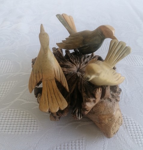Hand carved parasite wood - hand-carved,