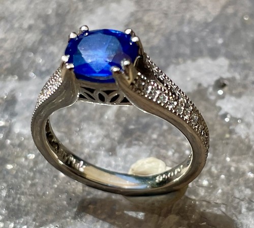 Palladium royal blue sapphire - palladium,