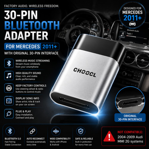 Pin bluetooth adapter for - 30-pin,
