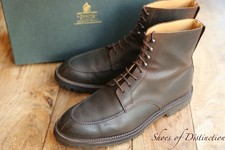 Crockett & Jones Indiana Brown Rough Out Suede Boots Shoes UK 9.5 US 10.5