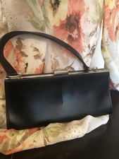 Mango MNG Accessories small Black Clutch Bag Faux Leather . 