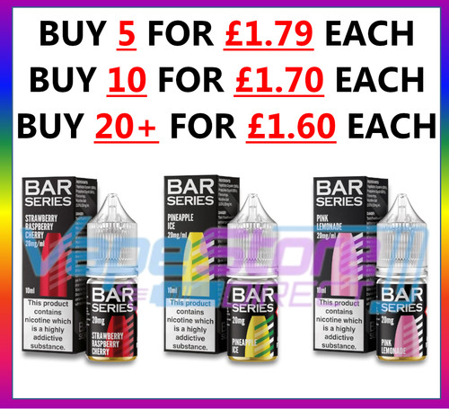 Bar series flavour nic salt - series,