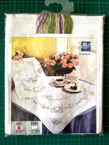 Vervaco floral tablecloth - vervaco,