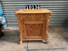 Beautiful small antique pine cupboard ready for wax/paint ref 10136