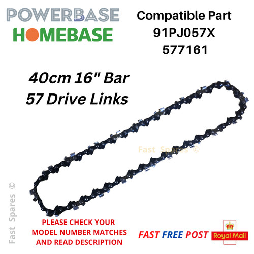 Powerbase 41cc petrol 40cm - powerbase,