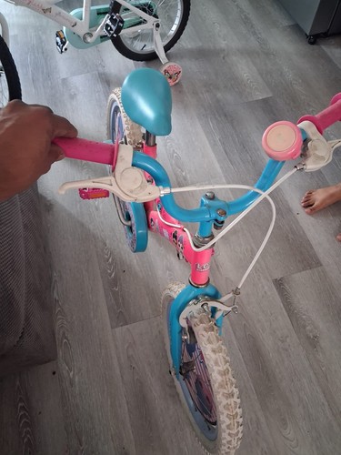 Girls kids bike pink blue - girls,
