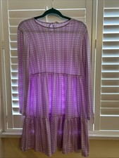 Girls Tunic Dress Purple 13-14