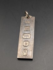 VINTAGE SILVER INGOT PENDANT