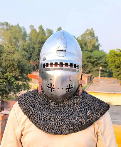 Chainmail knight armor steel - chainmail,