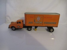 VINTAGE TINPLATE FRICTION TRUCK & TRAILER - ABC FREIGHT FORWARDING MADE IN JAPAN