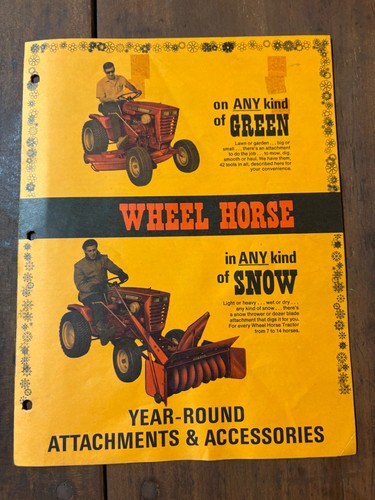 Vintage 1968 wheel horse - vintage,