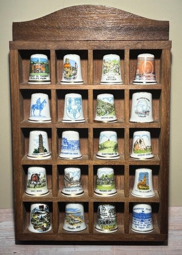 Beech thimble display stand - thimble,