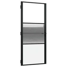 Glass Door Black Aluminium