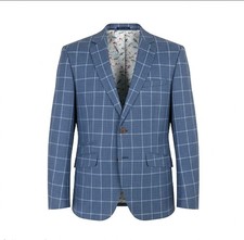 Mens Ted Baker Tight Lines Linen Blazer Jacket UK 40R