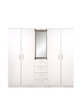 Panama 4 Door Wardrobe White |