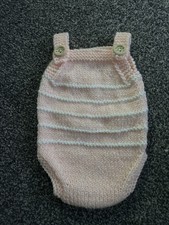 Hand Knitted, Baby Romper