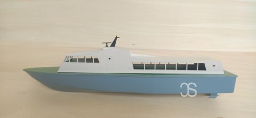 River yacht 452 mm wood - yacht, 1:50