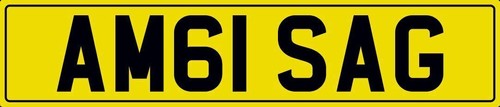 Amg number plate am61 - amg,