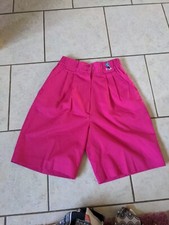 Vintage 80s Pringle Pink High Waist Wide Leg Colette Golfing Shorts