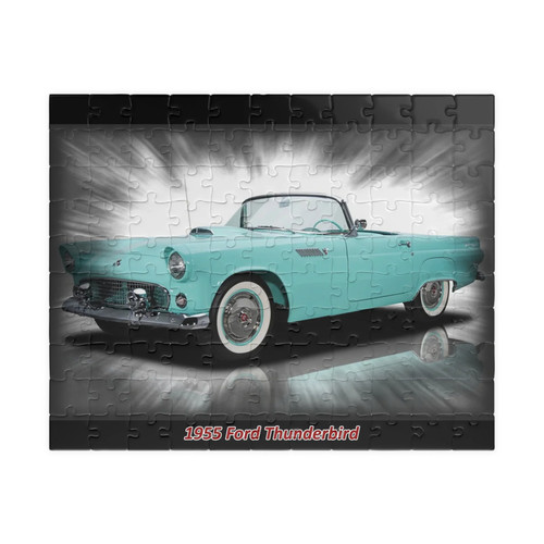 1955 ford thunderbird jigsaw - ford,