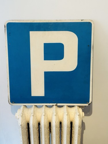 Vintage wooden parking - parking, sign