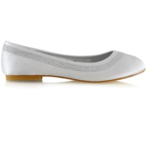Ladies bridal diamante flat - diamante,