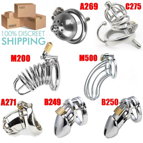 Male stainless steel chastity - stainless,