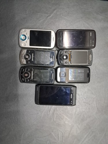Assortment old phones - assortment, of