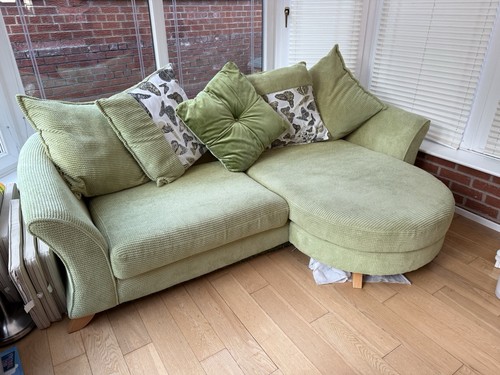 Dfs lime green sofa - 3-4, seater