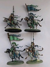 4 VANARI DAWNRIDERS WARHAMMER AGE OF SIGMAR LUMINETH REALM-LORDS PAINTED CAVALRY