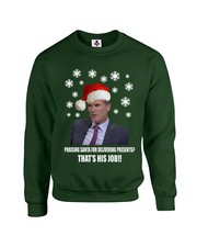 Praising Santa For Delivering Presents Funny Christmas Jumper Roy Keane Xmas New