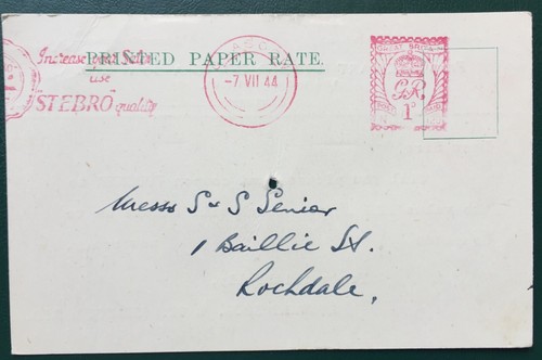 Gvi postcard stewart bros - stewart, &