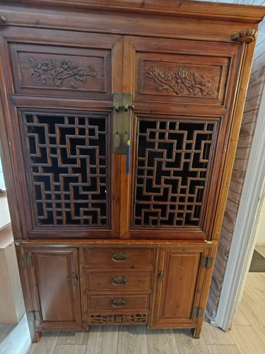 Antique chinese cabinet drinks - cabinet,