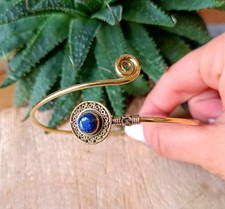 Upper Arm Cuff Bracelet, Lapis