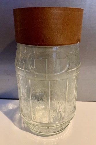 Tall glass vintage jar - tall,