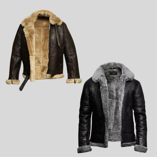 Mens black raf - aviator, real