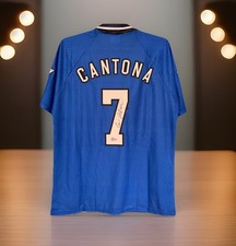 Eric Cantona Signed Autographed Manchester United 1996/97 Third Jersey (Beckett)