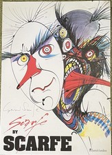 Scarfe by Scarfe launch poster, hand signed by GERALD SCARFE