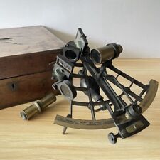 Antique Sextant 19th Century Signed B Briggs Cardiff Original Unrestored Boxed