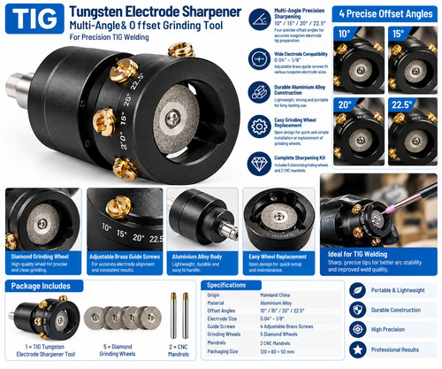 Tungsten electrode sharpener - electrode,