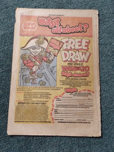 El58 ephemera 1980s advert - ephemera,