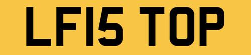 Number plate private - lf,