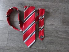 England Rugby Union Official Tailor Red Striped Tie by Marks & Spencer